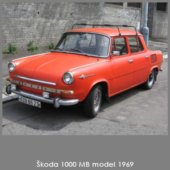 Škoda 1000 MB model 1969