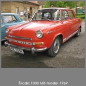 Škoda 1000 MB model 1969