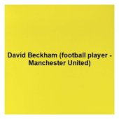 David Beckham (football player - Manchester United)