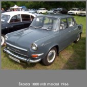 Škoda 1000 MB model 1966