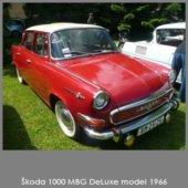 Škoda 1000 MBG DeLuxe model 1966