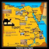 Turistická mapa Egypta