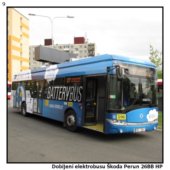 Dobíjení elektrobusu Škoda Perun 26BB HP