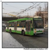 Poslední provozní trolejbus 14Tr