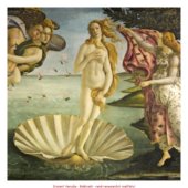Zrození Venuše - Botticelli - raně renesanční malířství