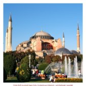 Chrám Boží moudrosti Hagia Sofia, Konstantinopol (Istanbul) - raně křesťanské, byzantské