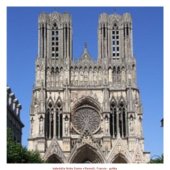 katedrála Notre Dame v Remeši, Francie - gotika