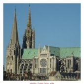 katedrála v Chartres, Francie - gotika