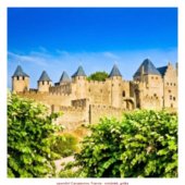 opevnění Carcassonne, Francie - románské, gotika