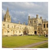 katedrála Oxford - románská + gotika (George Gilbert Scott)