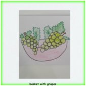 basket with grapes